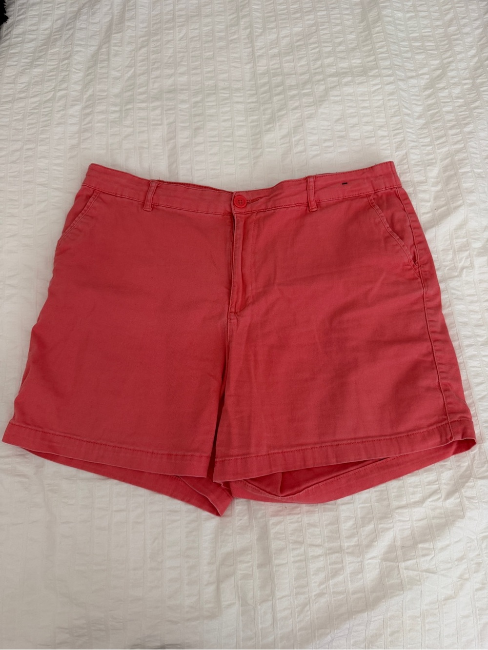 Basic Editions Coral-Pink Women's Bermuda Shorts